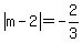 abs%28m-2%29=-2%2F3