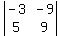 abs%28matrix%282%2C2%2C+-3%2C-9%2C5%2C9%29%29