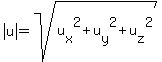 abs%28u%29=sqrt%28u%5Bx%5D%5E2%2Bu%5By%5D%5E2%2Bu%5Bz%5D%5E2%29