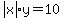 abs%28x%29%2Ay=10