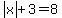abs%28x%29%2B3=8