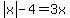 abs%28x%29-4=3x