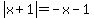 abs%28x%2B1%29=-x-1%29