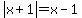abs%28x%2B1%29=x-1