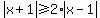 abs%28x%2B1%29%3E=2%2Aabs%28x-1%29