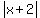 abs%28x%2B2%29