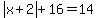 abs%28x%2B2%29%2B16=14