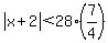 abs%28x%2B2%29%3C28%287%2F4%29