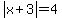 abs%28x%2B3%29=4
