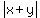 abs%28x%2By%29