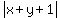 abs%28x%2By%2B1%29