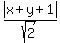 abs%28x%2By%2B1%29%2Fsqrt%282%29