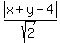 abs%28x%2By-4%29%2Fsqrt%282%29%29