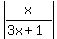 abs%28x%2F%283x%2B1%29%29