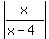 abs%28x%2F%28x-4%29%29