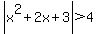abs%28x%5E2+%2B+2x+%2B+3%29+%3E+4