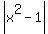abs%28x%5E2-1%29