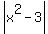 abs%28x%5E2-3%29