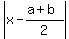 abs%28x-%28a%2Bb%29%2F2%29