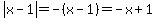 abs%28x-1%29=-%28x-1%29=-x%2B1
