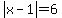 abs%28x-1%29=6