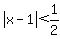 abs%28x-1%29+%3C+1%2F2