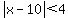 abs%28x-10%29%3C4