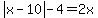 abs%28x-10%29-4=2x