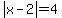 abs%28x-2%29+=+4