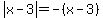 abs%28x-3%29=-%28x-3%29