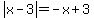 abs%28x-3%29=-x%2B3