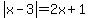 abs%28x-3%29=2x%2B1