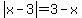 abs%28x-3%29+=+3-x