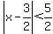 abs%28x-3%2F2%29%3C5%2F2