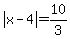 abs%28x-4%29=10%2F3