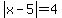 abs%28x-5%29=4
