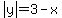 abs%28y%29+=+3+-+x