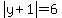 abs%28y%2B1%29=6