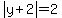 abs%28y%2B2%29=2