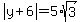 abs%28y%2B6%29=5%2Asqrt%283%29