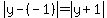 abs%28y-%28-1%29%29=abs%28y%2B1%29