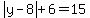 abs%28y-8%29%2B6=15