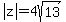 abs%28z%29=4sqrt%2813%29