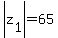 abs%28z%5B1%5D%29+=+65