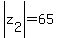 abs%28z%5B2%5D%29+=+65
