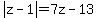 abs%28z-1%29=7z-13