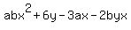 abx%5E2+%2B6y-3ax-2byx