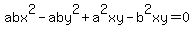 abx%5E2-aby%5E2%2Ba%5E2xy-b%5E2xy=0