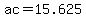 ac=+15.625