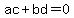 ac+%2B+bd+=+0